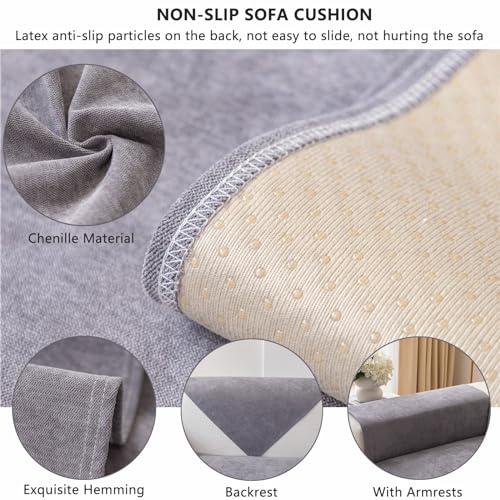 Housse de canapé d'angle en L imperméable 110x210 cm jaune - 5