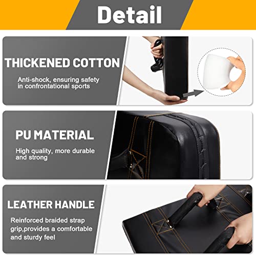 Dunzy Sports Blocking Pads 24 X 16 Inch Training Kick Pad Standard Basketball Contact Pad With Handles For Soccer Football Hockey Martial Arts Mma Karate Kickboxing Lacrosse Practice, Black (1) #TOP2