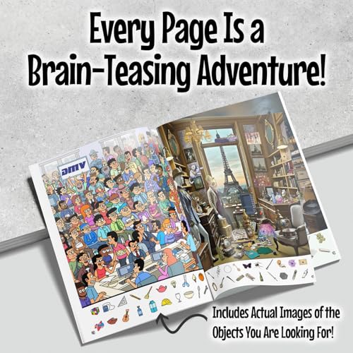 Image of Lost And Found: The Most Diabolical Hidden Objects Seek and Find EVER! - Adult Level, Super Hard Hidden Pictures Activity Book with Fun, Challenging, and Stress-Relief Visual Puzzles