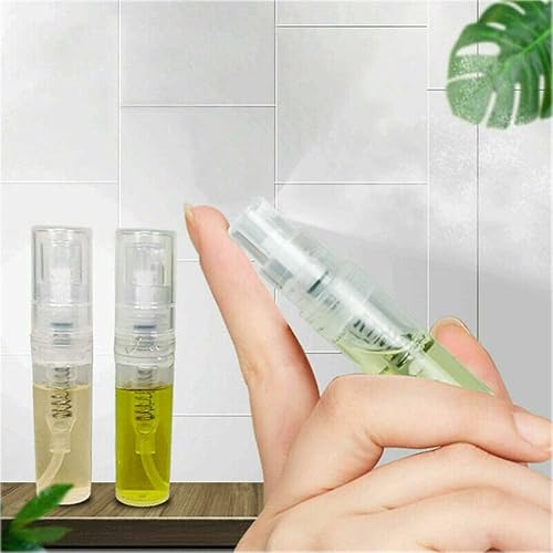 Miniatura 4 de BlingKingdom 10 unids 0.1 fl oz recargable mini atomizador atomizador botellas vacías perfume portátil líquido viaje muestra botella pulverizador