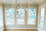 Sweet Safari Boy Swirl Baby Shower Party Room Decoration, 18