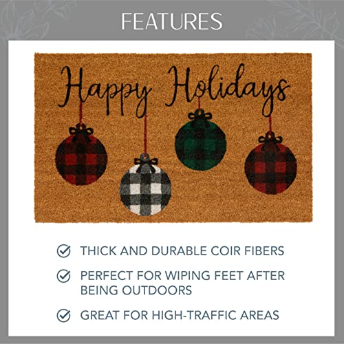 image for Elrene Home Fashions Farmhouse Living Coir Outdoor Doormat, Natural En