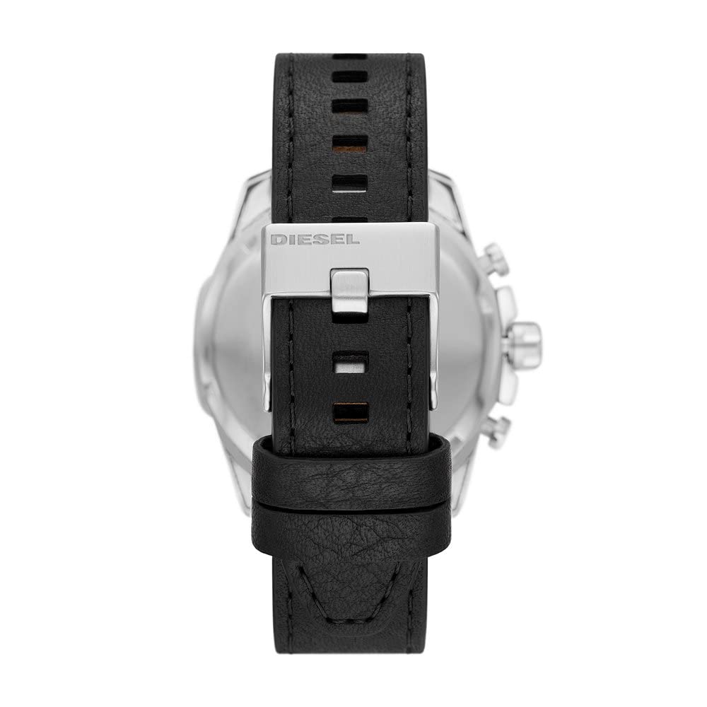 Diesel Reloj Baby Chief para Hombre, Movimiento cronógrafo de Cuarzo con Correa de Acero Inoxidable, Tela o Piel