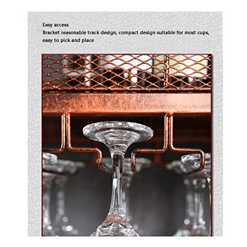 Estante para copas de vino DASHADAO industrial colgante fabricado en material sintético resistente 6