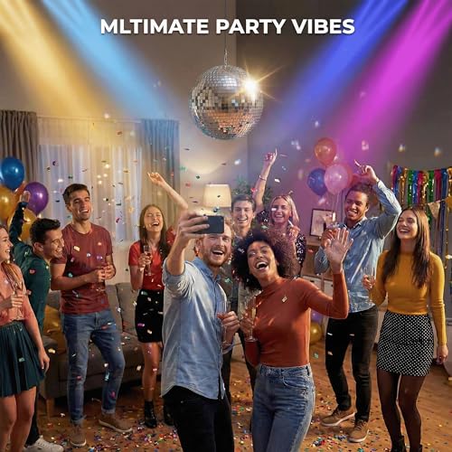 Image of 12 Inch Silver Disco Ball Mirror Ball with Hanging Ring, Foam Core | Lightweight foam core mirror ball with hanging ring for parties, weddings, dance floors, photo booths and event centerpieces