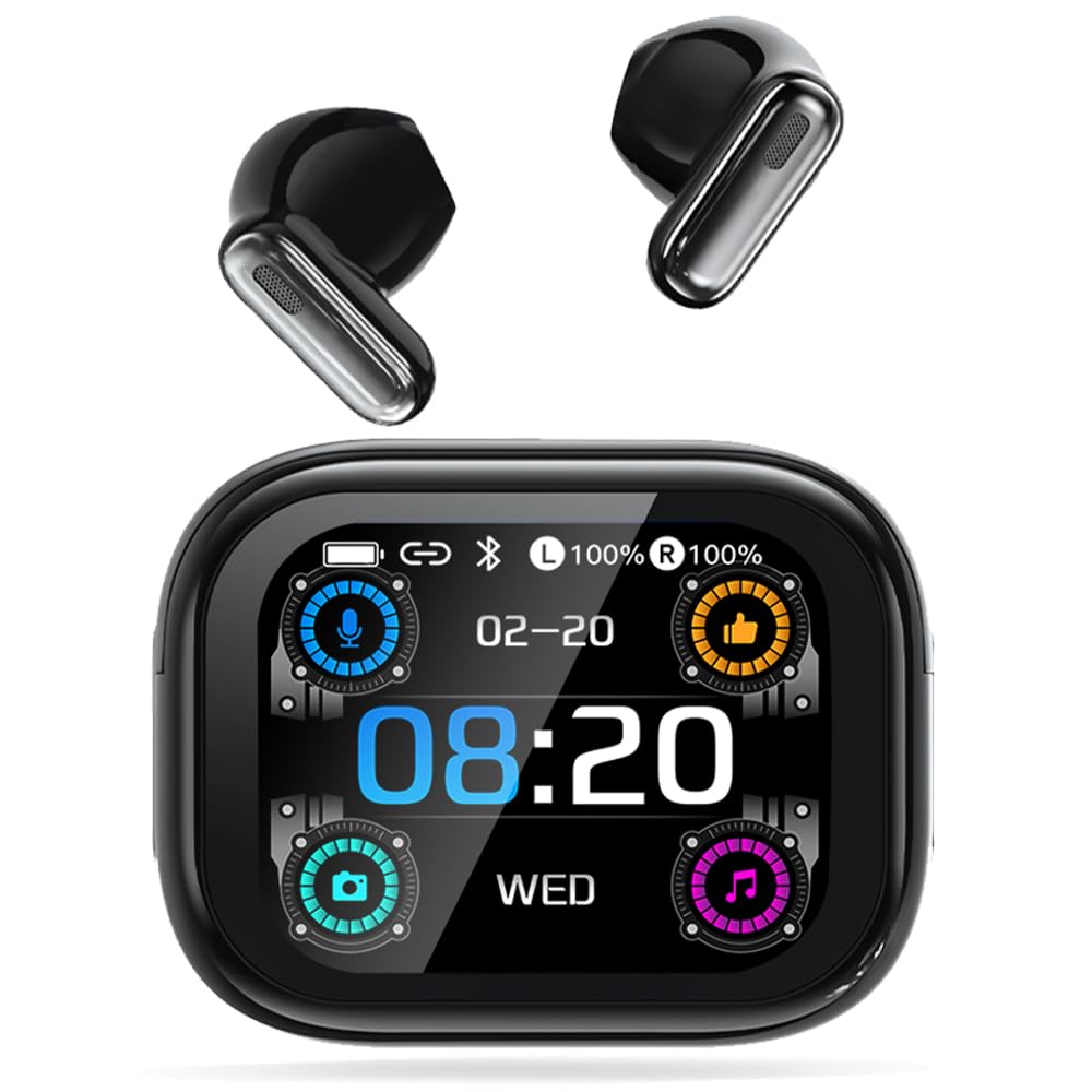Cuffie Traduttore Simultaneo IA, Traduzione Vocale 165 Lingue, 9 Modalità, Bluetooth 6.0, 48H Autonomia, Riduzione Rumore ENC, Auricolari Traduttore Wireless per Viaggi, Studio e Lavoro