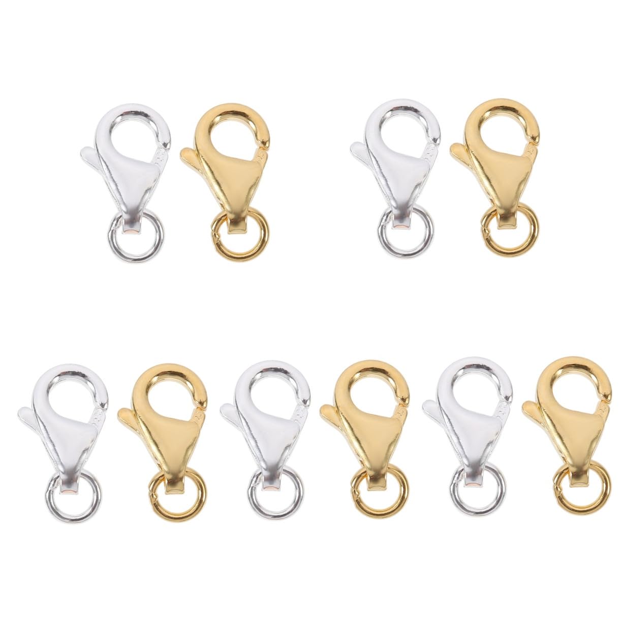 EXCEART 10sets Fibbia Per Collane e Bracciali Per Creazione Gioielli Accessori Facili Da Applicare e Installare
