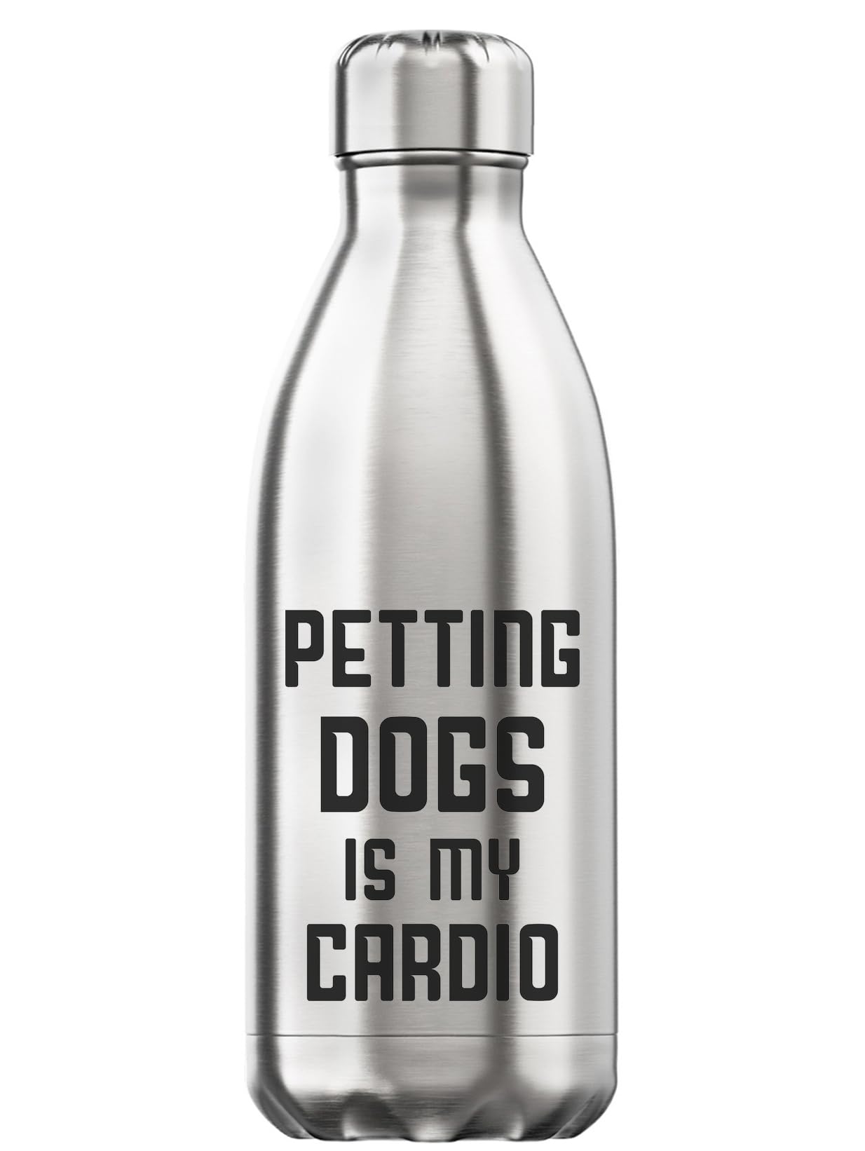 Botella de agua térmica para paseos con perros en acero inoxidable