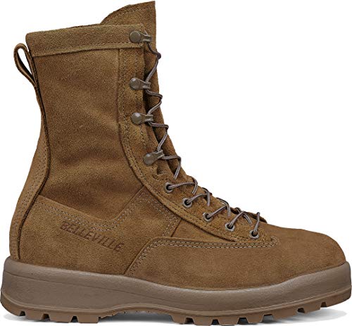 Belleville Men’s C775 600g Insulated Waterproof Military Boots - Non-Slip Army Boot - Berry Compliant - Coyote Brown Cattlehide Leather2