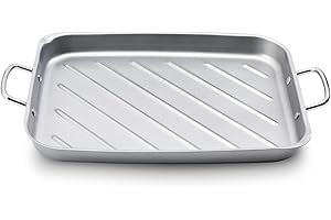 Optimal Grilling Companion: 11" x 15" Stainless Steel Grill Pan