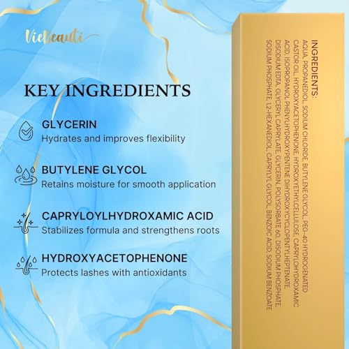 VieBeauti EyeLash Growth Serum for Longer Fuller Thicker Looking Lashes 5 mL