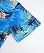 Weecreeture Boy's Button Down Hawaiian Shirt Short Sleeve, Kids Summer Beach Hawaiian Shirts for Boys for 11-12 Years（Blue Sea Island）
