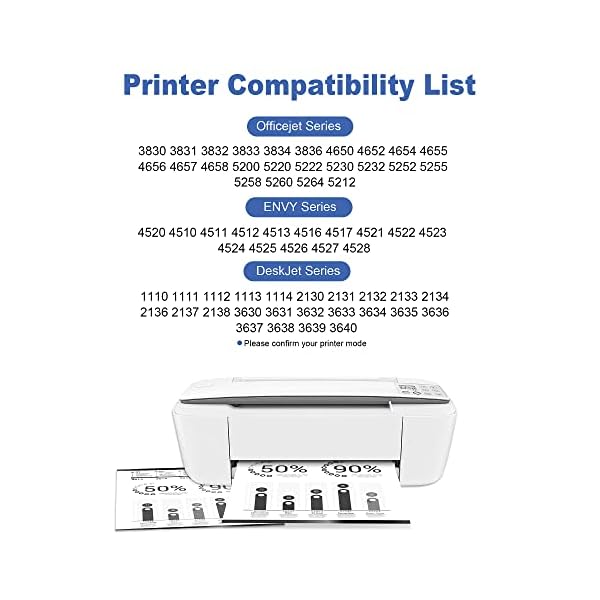 WEKVA Remanufactured Ink Cartridge Replacement for HP Ink 63 63XL Works for HP OfficeJet 3830 4650 4655 5255 5258 5200 3833 Envy 4520 4512 DeskJet 1112 2130 3630 3633 Printer (1 Black,1 Color,2 Pack) - Image 3