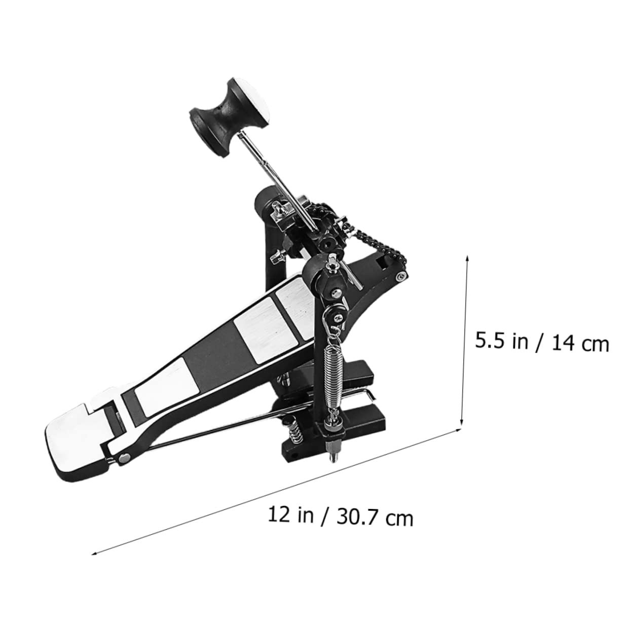 FUNOMOCYA Bass Drum Mallet Set 2pcs Bass Drumsticks for Drum Pedal Stabilizer Design for Stability Metal Anti-skid Pedal for Smooth Play for Jazz and Electronic Drummers