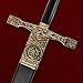 K Exclusive Excalibur Deluxe Sword with Gold Finish | 35 1/2