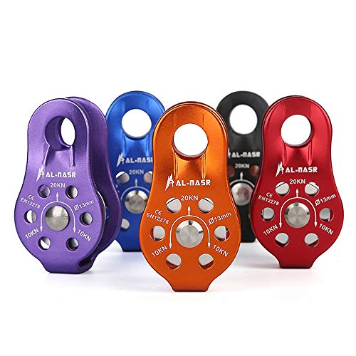 Polia, Andoer Polia fixa profissional para cabo de trole polia com rolamento de esferas, escalada em