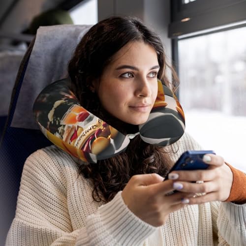 Almohada de Viaje Viscoelástica Negro Un tamaño miniatura 6