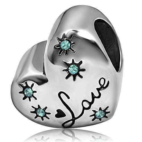 Love Feet Heart Mom Mommy Birthday Birthstone Jan-December Womens Beads Charms for Bracelets Mother Wife Sister Grandma Jewelry2