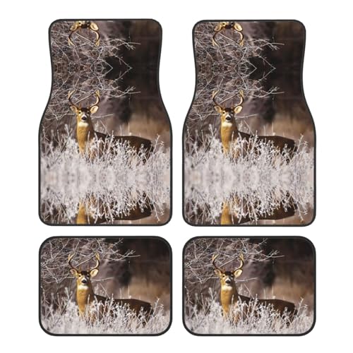 Tapis de voiture universels Free Whitetail finition durable pour berline et SUV