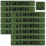 12 Pack Magsaddle 6.5 Grendel Magazine Marking Bands 6.5 Grendel Ammo Caliber Label Bands Identification Marker Holster Accessories