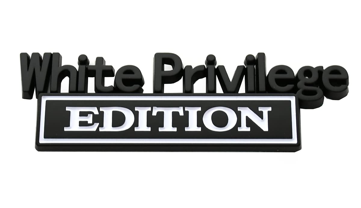 2pc White Privilege EDITION Emblem Badges Fender Car Truck - Foto 3