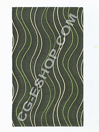 Par Alfombras del Caribe 65 x 110 chenilla Camera Alfombra Alfombra Altea Verde