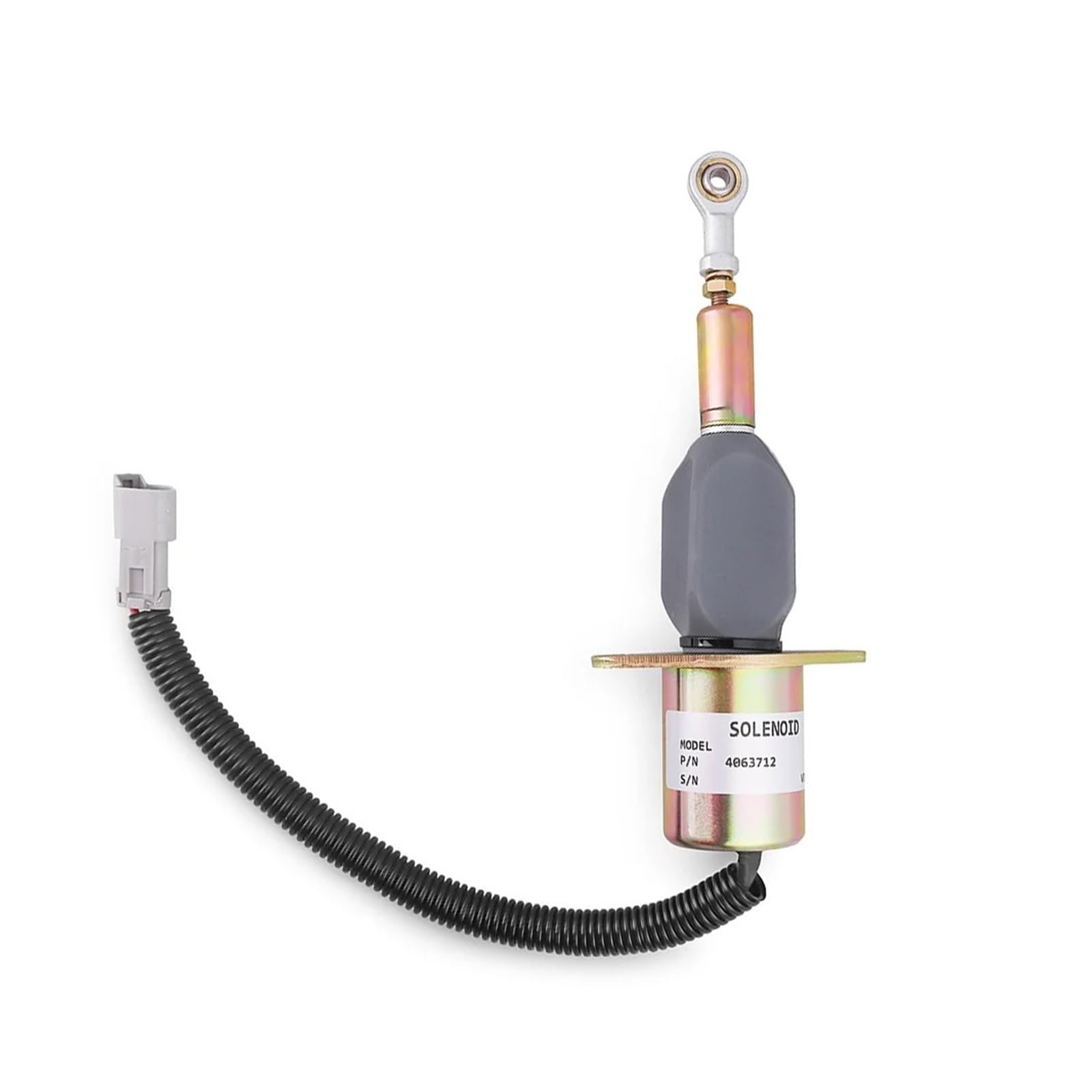 Hdrtcbu One Color Solenoid Valve 24V Fuel Shut Off Stop Solenoid For Cummins 6Ct 8.3L Engine Fuel Stop Solenoid