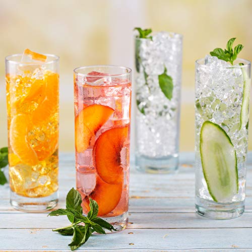 Highball Glasses with Heavy Base, Clear Drinking Glasses Set for Water, Juice, Cocktails, Wine, Beer, and Whiskey, 12 1/4 Ounce, Set of 6