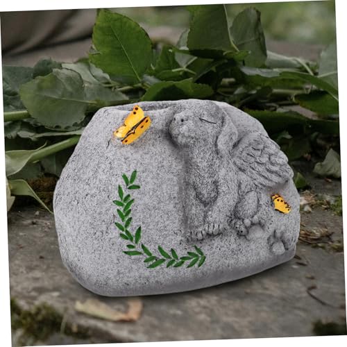Pot de fleurs commémoratif pour chien résine durable extérieur - 3