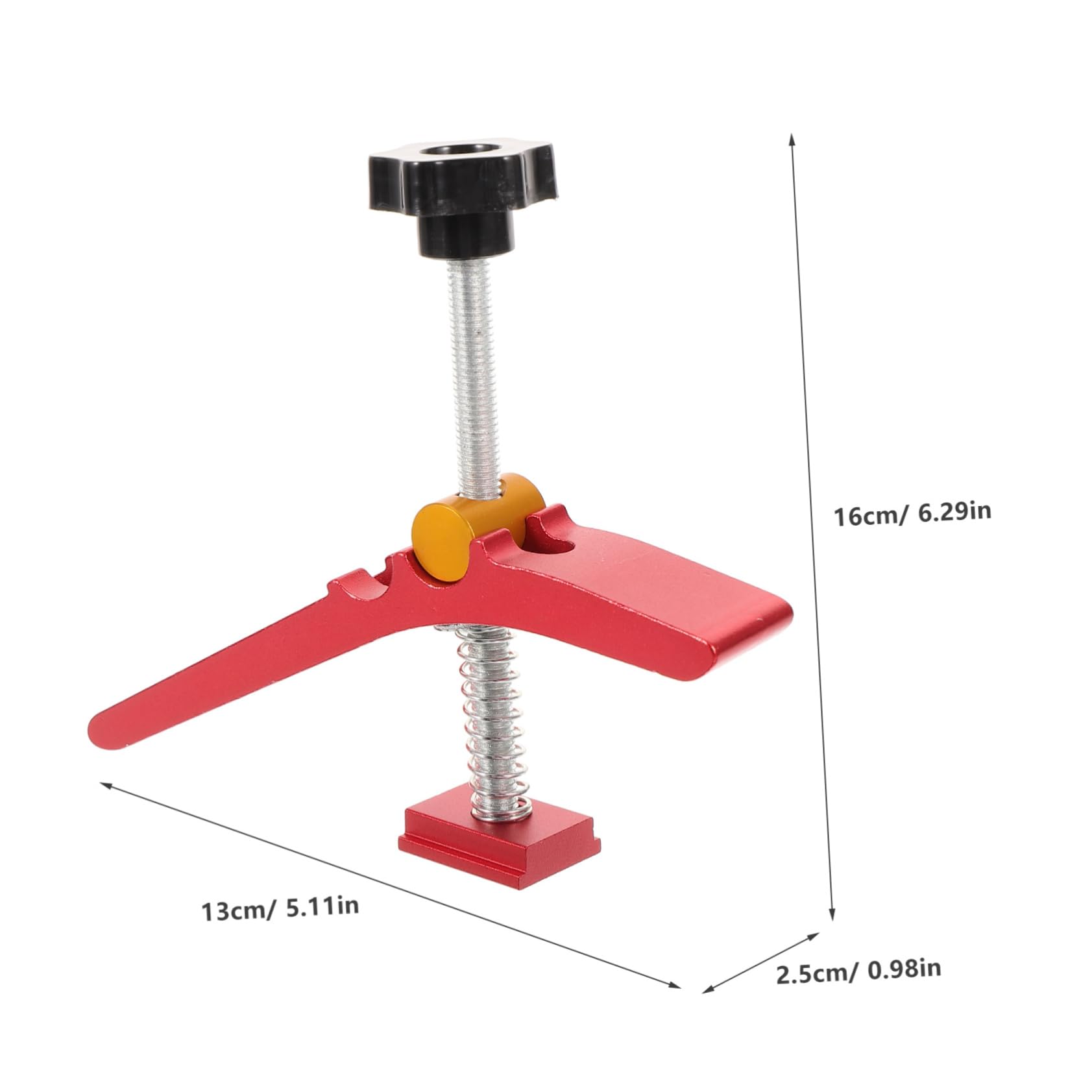 Mikikit Router Clamp Woodworking Hold down Clamp Sliding Groove Adjusts for Various Wood Sizes