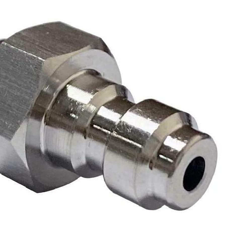 NC Doppelmännlicher Schnelltrennkupplungsadapter, Edelstahl-Luftfüllstation, Werkzeugbeschläge, 8 mm Dual-Stecker, Schnellverbindungsadapter, Foster Fitting Edelstahl