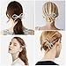 2Pcs Rhinestone Bow Hair Clips For Women,Silver Hair Bow Accessories Beautiful Bow Hair,Bowknot Clips Duckbill Hair Barrettes for Girls Thick Long Short Hair