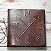 Soothi Direction Handmade Antique Leather Journal for Travel or Diary, Unlined, Brown, 7''x7''