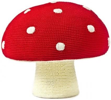 Anne Claire Petit Red Mushroom Kids Stool