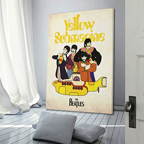 Poster décoratif sur toile de dessin animé des Beatles – Poster et image d’art moderne pour chambre à coucher – 30 x 45 cm - Les Beatles, Paul McCartney, John Lennon, RIngo Starr, George Harrison Poster décoratif sur toile de dessin animé des Beatles - Poster et image d'art moderne pour chambre à coucher - 30 x 45 cm – Image 4