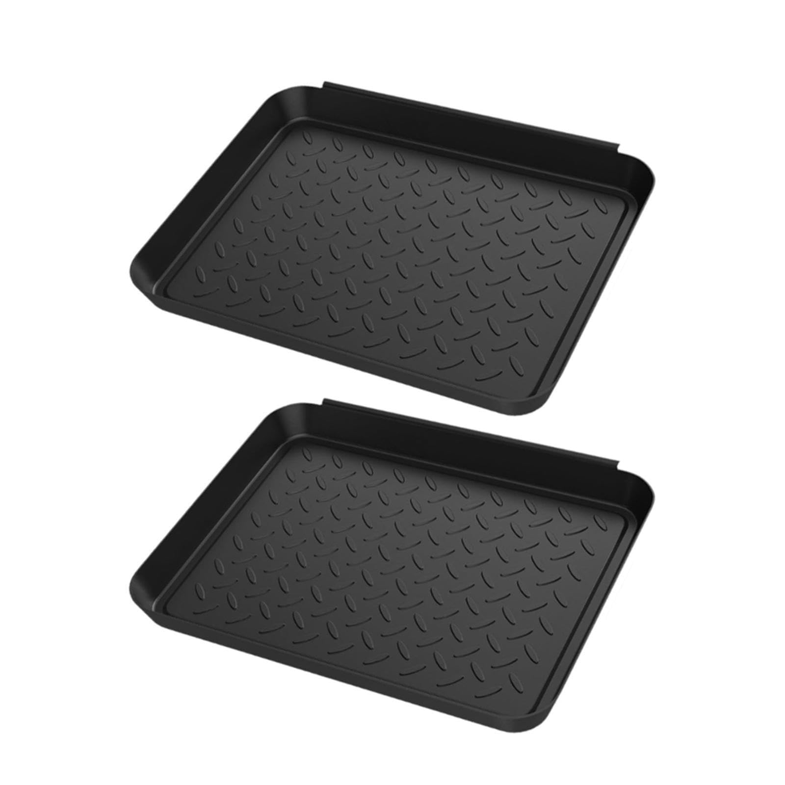 2 bandejas para Botas, protección para el Suelo, Bandeja para macetas, Alfombrillas para Botas de Garaje para Barro.