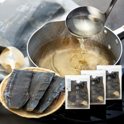 北海道知床羅臼産 羅臼昆布 天然 訳アリ 花折昆布400g前後(2枚入り×3パック)セット 生産者 支援 応援