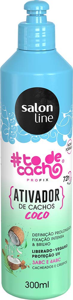 Linha Tratamento (#ToDeCacho) Salon Line - Ativador De Cachos Coco Tratamento Pra Conquistar {Me Modela Que Eu Brilho!} 300 Ml - (#IHaveCurls - {Shape Me To Shine} Coconut Curl Activator 10.14 Fl Oz)