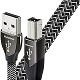 AudioQuest Diamond USB A-B Cable Black 1.5 M USB A USB B USB Cable – USB Cable (1.5 m, USB A, USB B, Male/Male, Black, Silver)