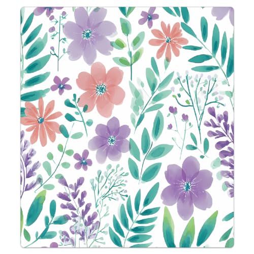 Cubierta magnética para lavavajillas de hojas de primavera y flores, panel de 53,3 x 66 cm