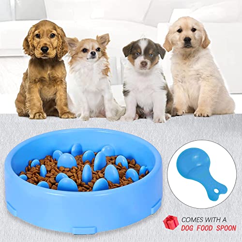 GWL langsame Fütterung Hundenapf, Anti Schling Hundenapf, rutschfest Fressnapf zur Langsameren Nahrungsaufnahme, Anti-Schluck Futternapf für Haustier, Interessanter interaktiver Hundenapf (Blau) - Image 7