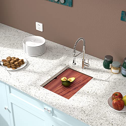 14 Bar Sink Undermount - Donsdey 14"X19" Undermount Kitchen Bar Sink 16 Gauge Stainless Steel Bar Prep Rv Sink Under Counter Single Bowl Basin #TOP1