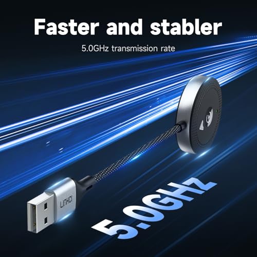 Image of Wireless Apple CarPlay Adapter, Fast & Stable Wireless Connection, Plug & Play USB Dongle, Auto Reconnect, Lag-Free Performance, Compatible with Factory CarPlay Cars