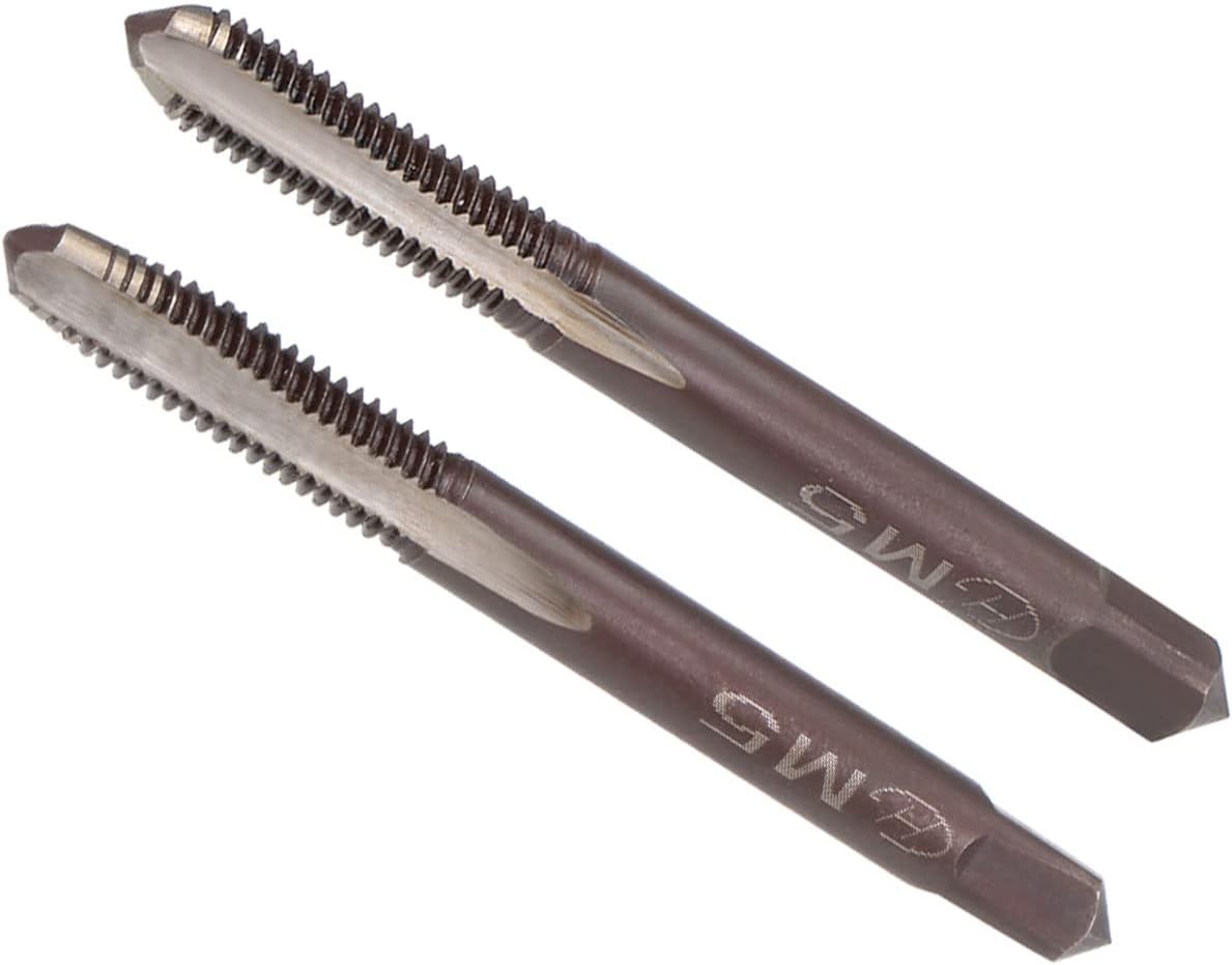 CoCud Hand Threading Taps, M5 x 0.8 Thread, Metric Alloy