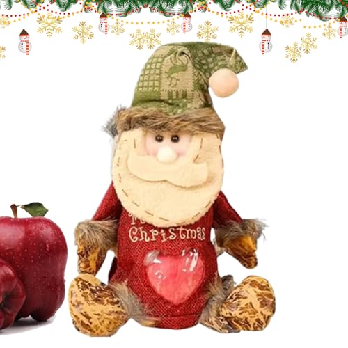 クリスマス・グッズバッグ | 立体サンタクロース・雪だるま・トナカイ ポーチ | ジッパー付き クリスマスパーティー 季節 お菓子・フルーツ 保管袋