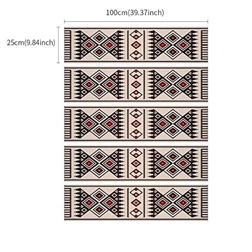 GADGETS WRAP Removable Stair Steps Wall Floor Mat Decal Vinyl Sticker, Pack of 1 (100cm x 25cm) 3
