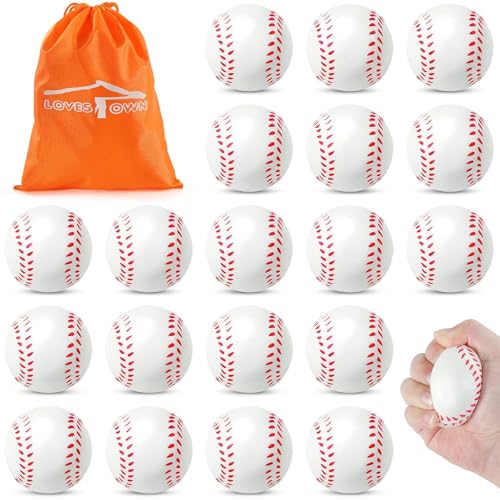 LOVESTOWN 20PCS Foam Baseball Stress Ball, 2.5 Inch Squeeze Toys Soft - image 1