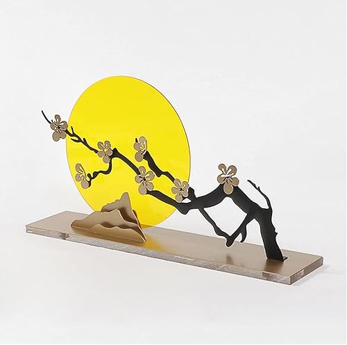 Miniatura 3 de SHUTING2020 Escultura china de la estatua del feng shui nueva decoración china de escritorio de la flor del ciruelo zen Chaoyang decoración del