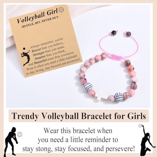 Softball Volleyball Basketball Soccer Gifts for Girls Bracelets for Teen Girls Team Gifts Birthday/Christmas/Graduation Gifts2