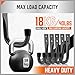 HORUSDY 6-Pack Heavy Duty Metal Wall Hooks, Large Garage Storage & Organization Hooks for Tools, Extension Cords, Ladders, and Bags, Wall Mount J Hooks for Indoor Outdoor Use, Gray